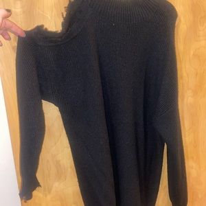 Mock Neck off the Shoulder Sweater